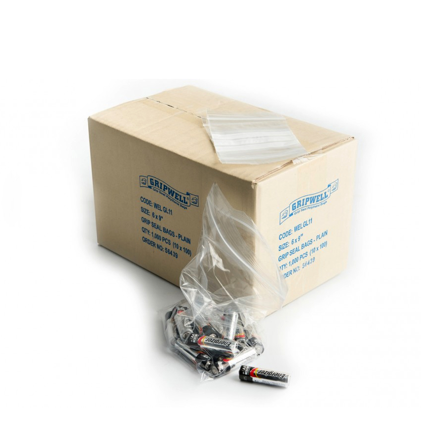 Grip Seal Bags Write On Panels 2.25 x 2.25" 40mu 55 x 55mm (1000)