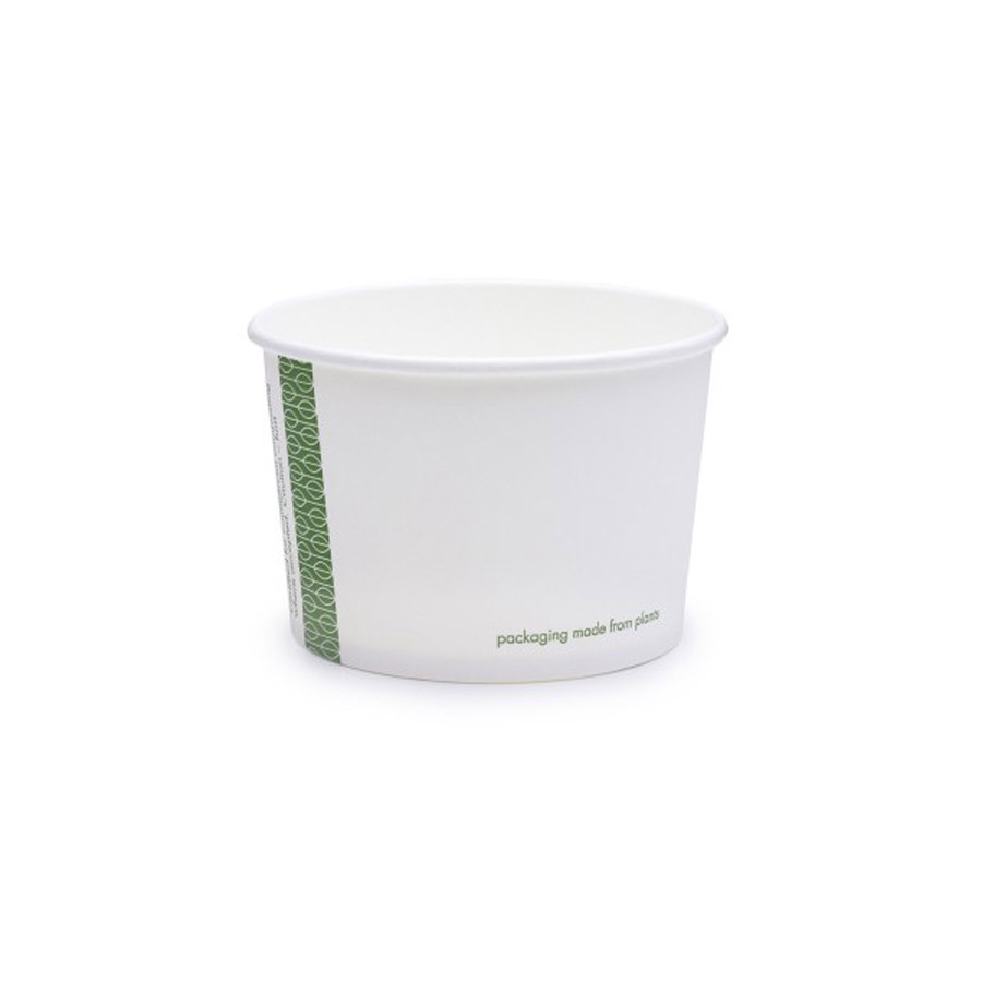 Soup Container White Compostable Vegware 10oz / 90mm Dia (1000)