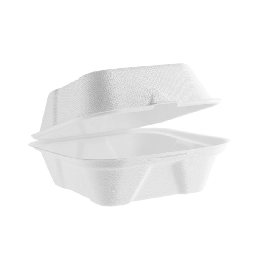 Bagasse Burger Box Large HP6 152 x 152mm x 78mm (500)