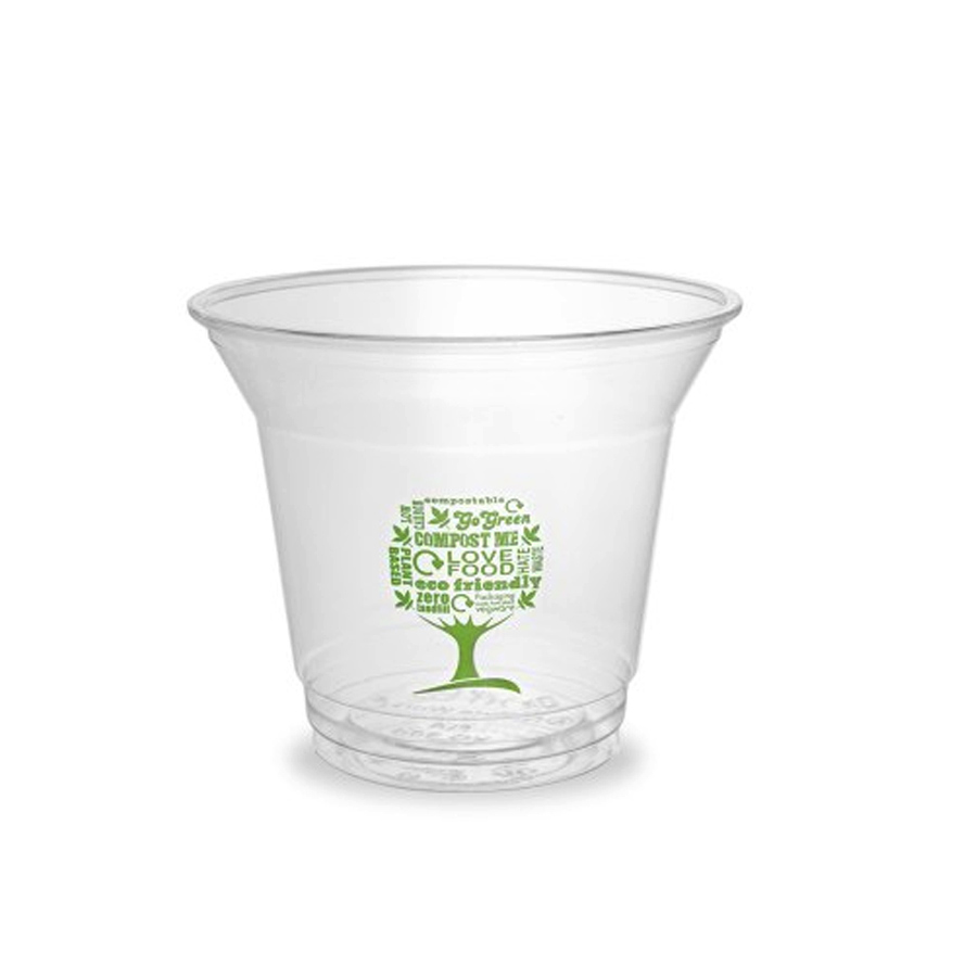 Cup Clear PLA Green Tree 9oz 96mm (1000)