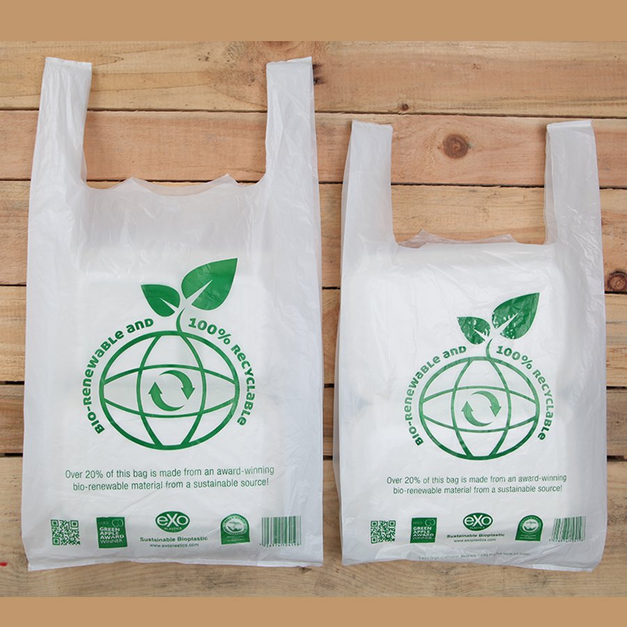 Vest Carrier Bag Degradable SD HT 17mu 280 x 415 x 515mm 11 x 17 x 21" (1000)