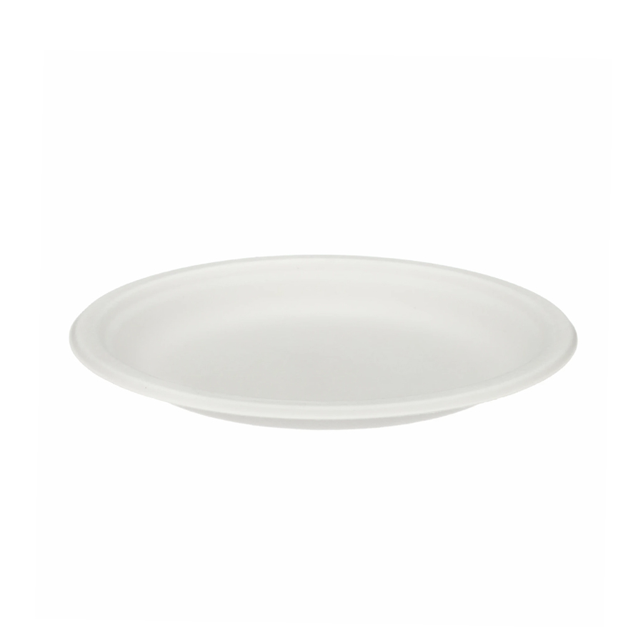 Bagasse Plate White 6" 155mm (1000)