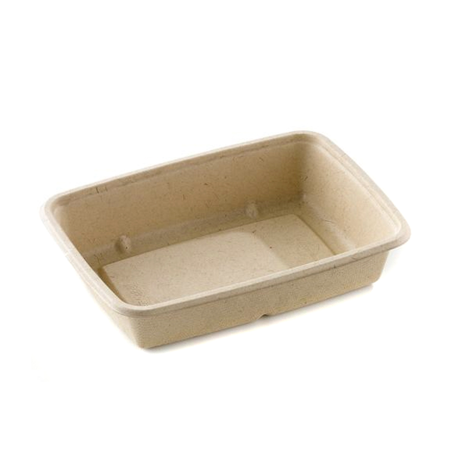 Bagasse BePulp Rectangular Tray 950ml 16 x 23 x 3cm (300)