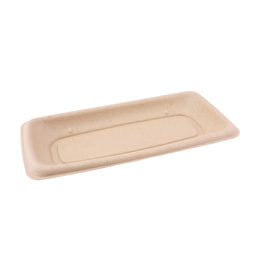 Bagasse BePulp Rectangular Tray Grab & Go 24 x 11cm (300)