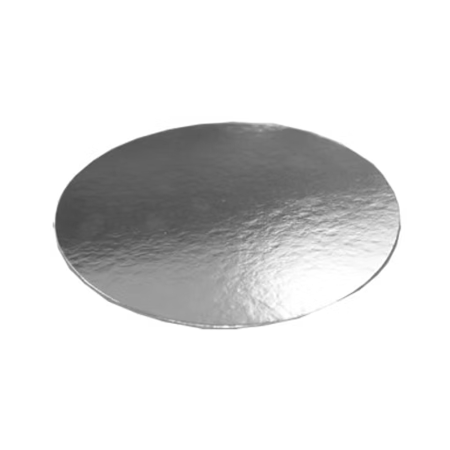 Cake Board Round Silver 1500mu 9" 225mm (100)