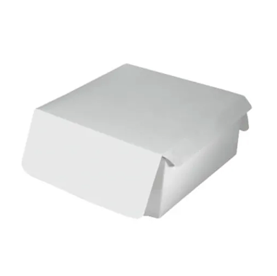 Folding Cake Box White Plain 6 x 6 x 3" (152 x 152 x 76mm) (250)