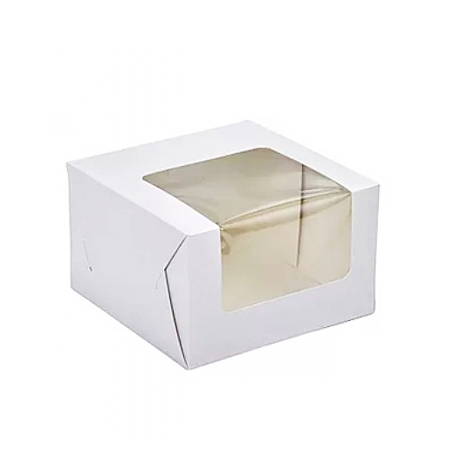 Window Box White 8 x 8 x 5" 203 x 203 x 127mm (100)