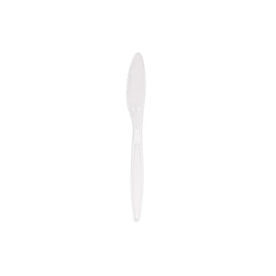 Clear Knives Heavy Duty Plastic 195mm (2000)