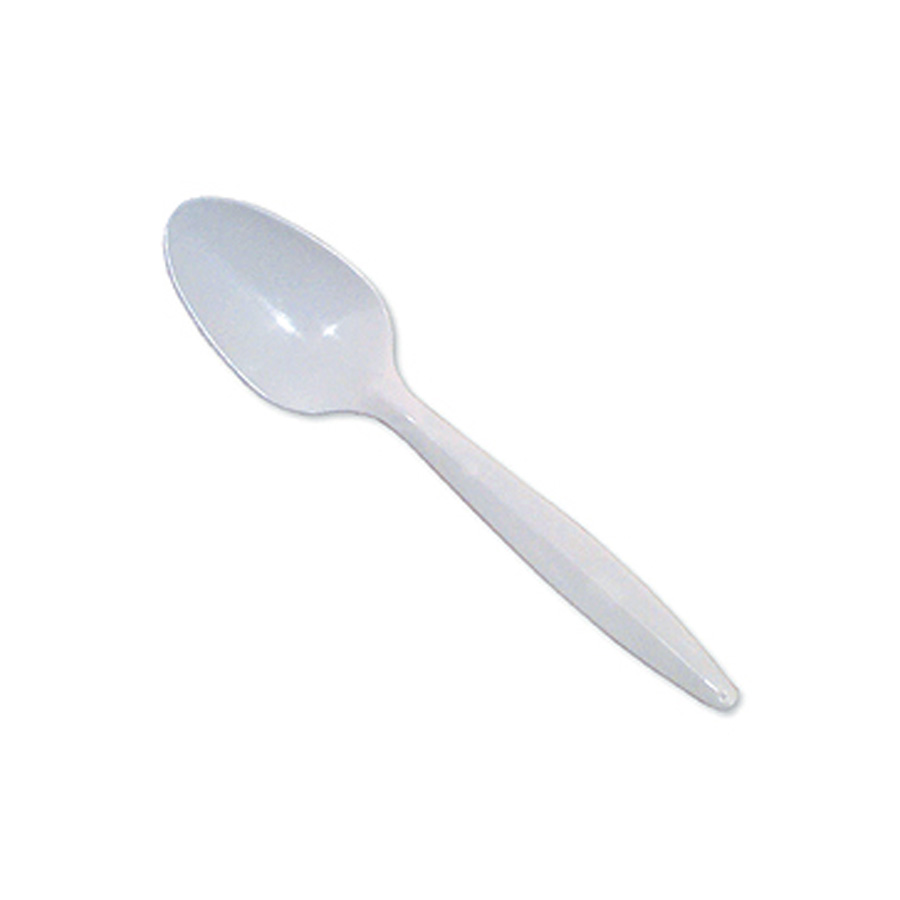 White Teaspoons Plastic (1000)