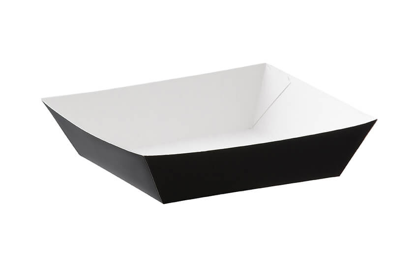 Burger Tray Black Square 5" 165 x 155 x 40mm (500)