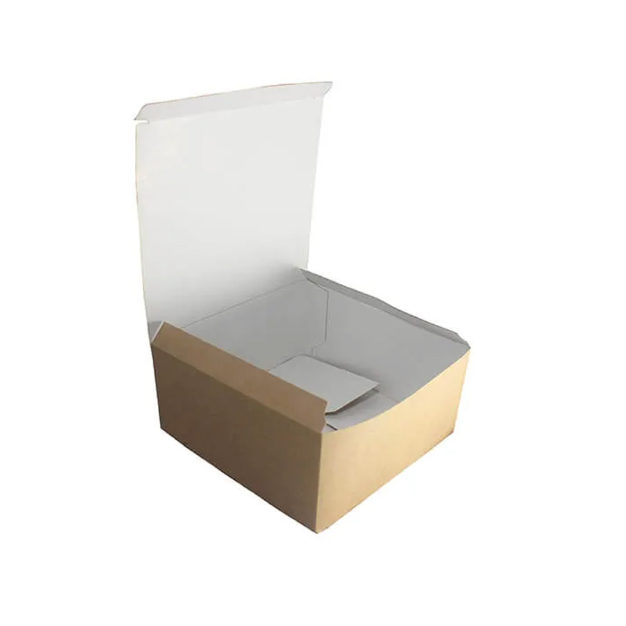 Burger Box Kraft 130 x 130 x 65mm (500)