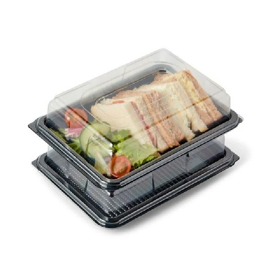 Platter Mini Combo Clear Lid Black Base 245 x 180mm (50)