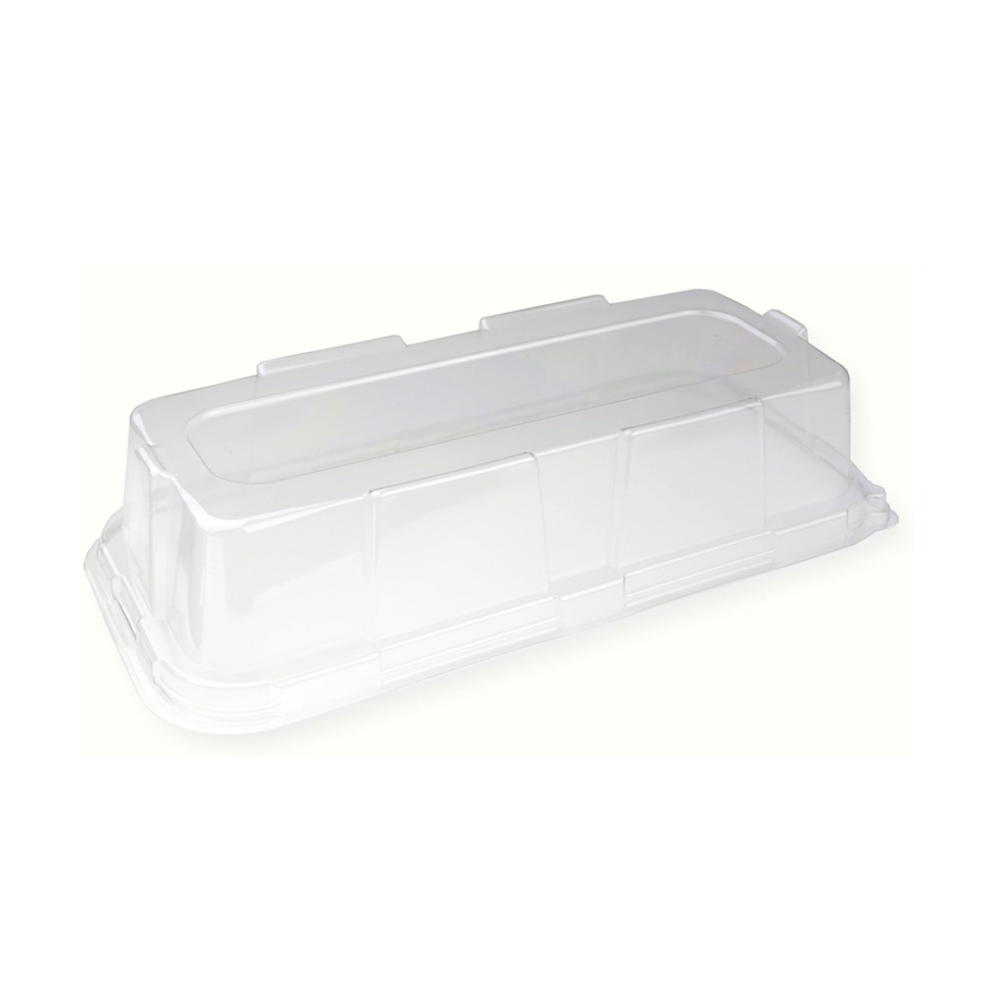 Platter Tray Lid Clear Domed RPET 36 x 16cm (50)