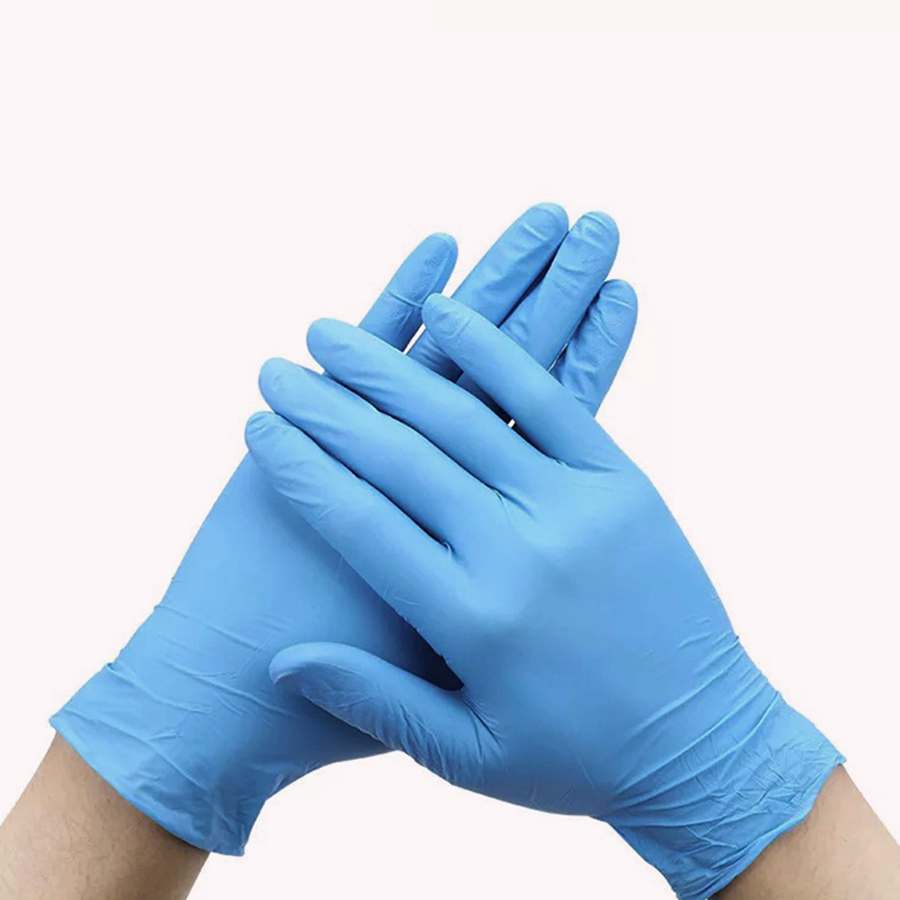 Gloves Nitrile Blue Powder Free Medium (100)