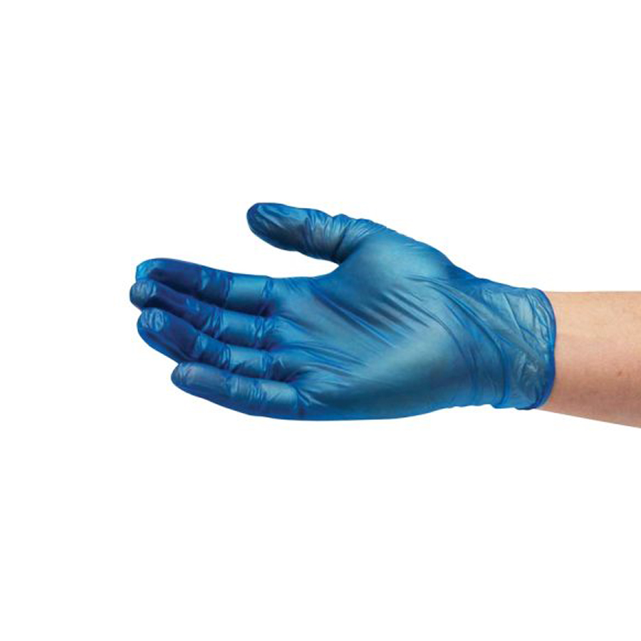 Blue Vinyl Gloves Small Powder Free (100)