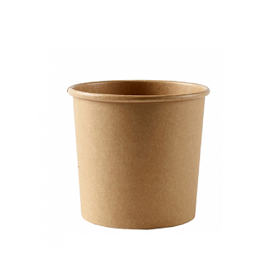 Soup Container Paper Heavy Duty Kraft 8oz 250ml 95mm Dia (500)