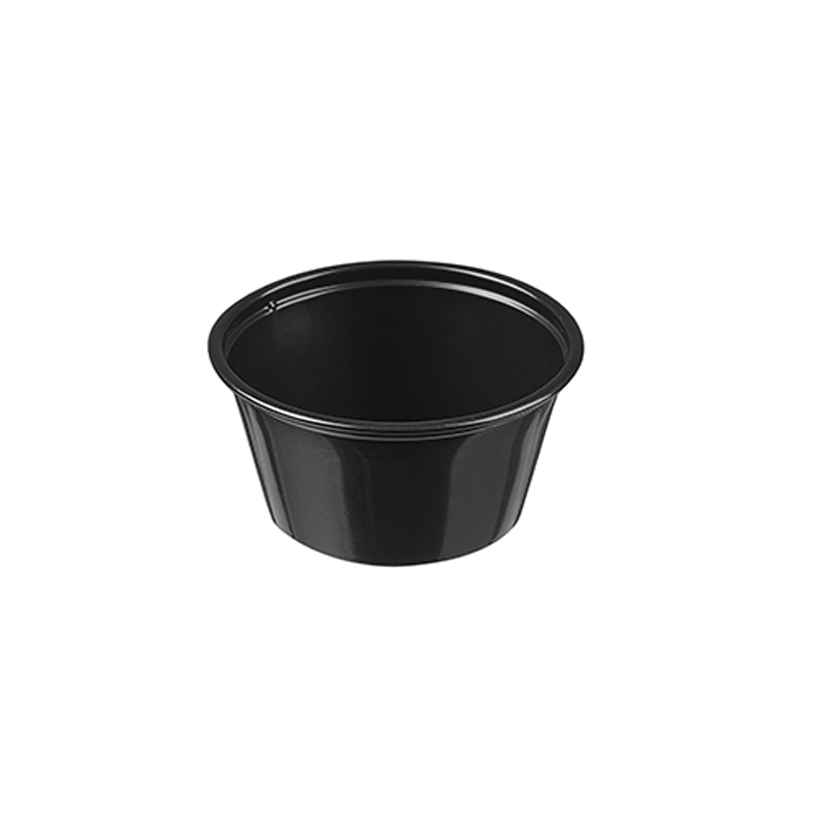 Portion Pot Black PP 3.25oz (2500)