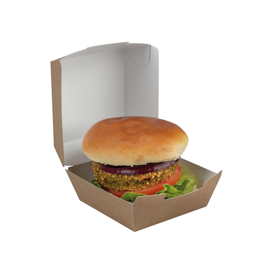 Burger Clamshell Kraft Large 135/115 x 125/105 x 75mm (250)