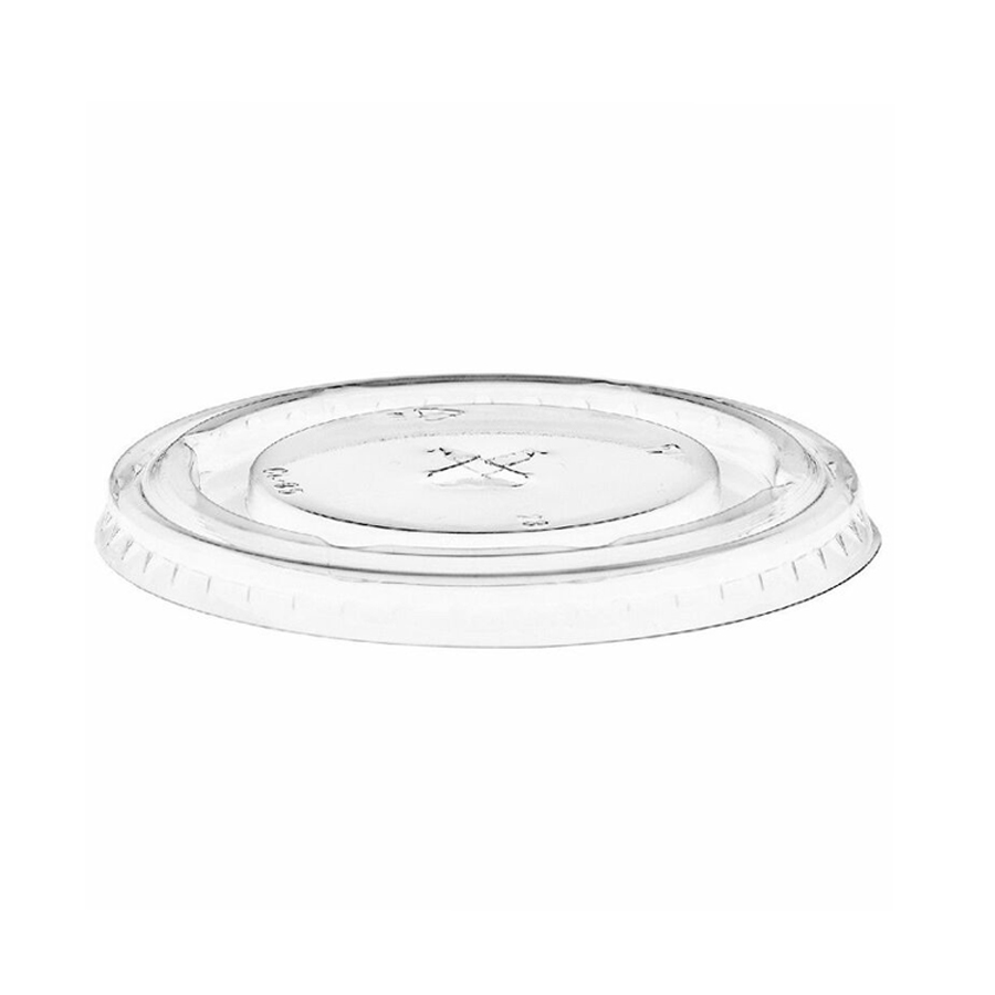 Lid Clear Flat Straw Slot 10-20oz (1000)