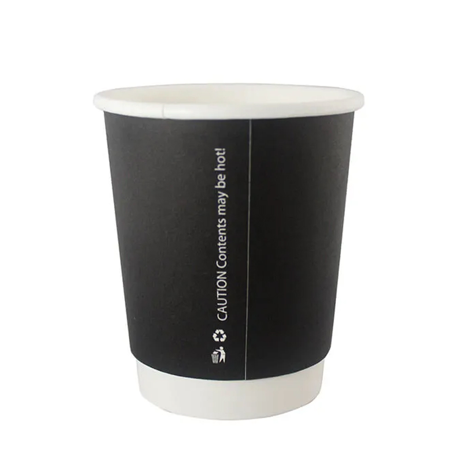 Double Wall Hot Cup Black 12oz (500)