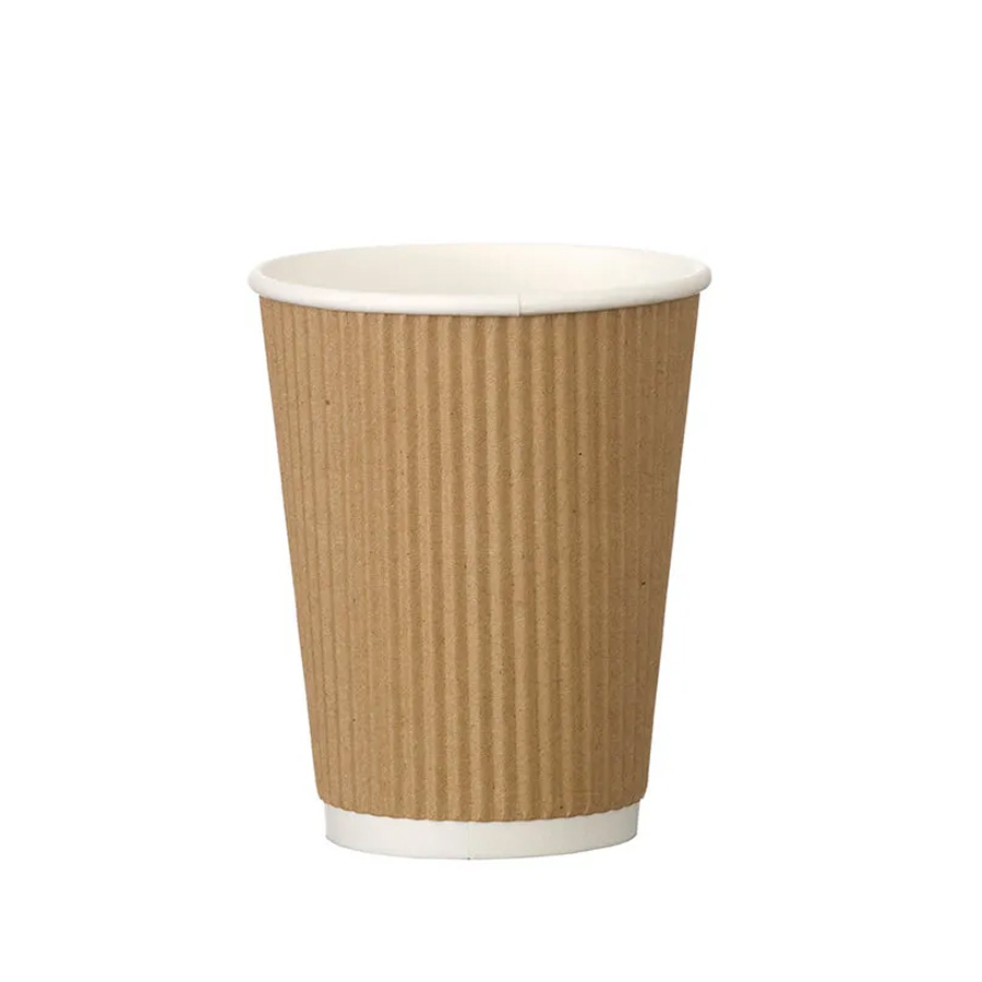 Ripple Cup Brown Kraft Triple Wall 8oz 227ml (500)