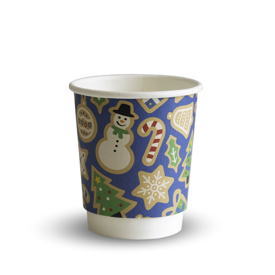 Christmas Cup Compostable Vegware 8oz (500)