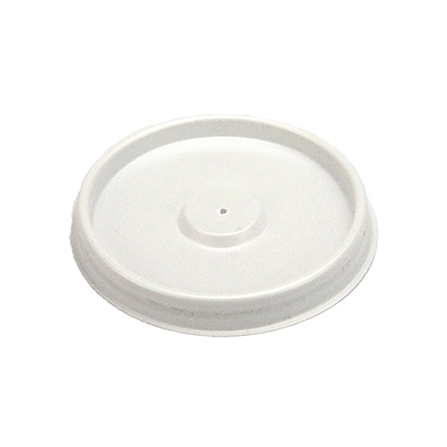 Lid Flat Vented White 4oz (1000)