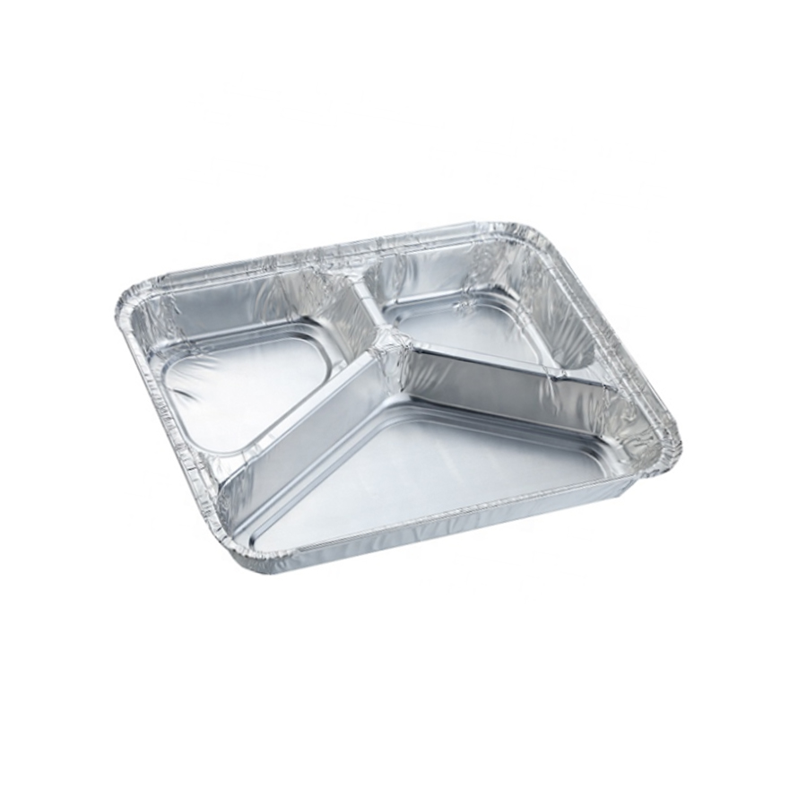 Foil Food Container 3 Compartment 227 x 177 x 39mm 83g (300)