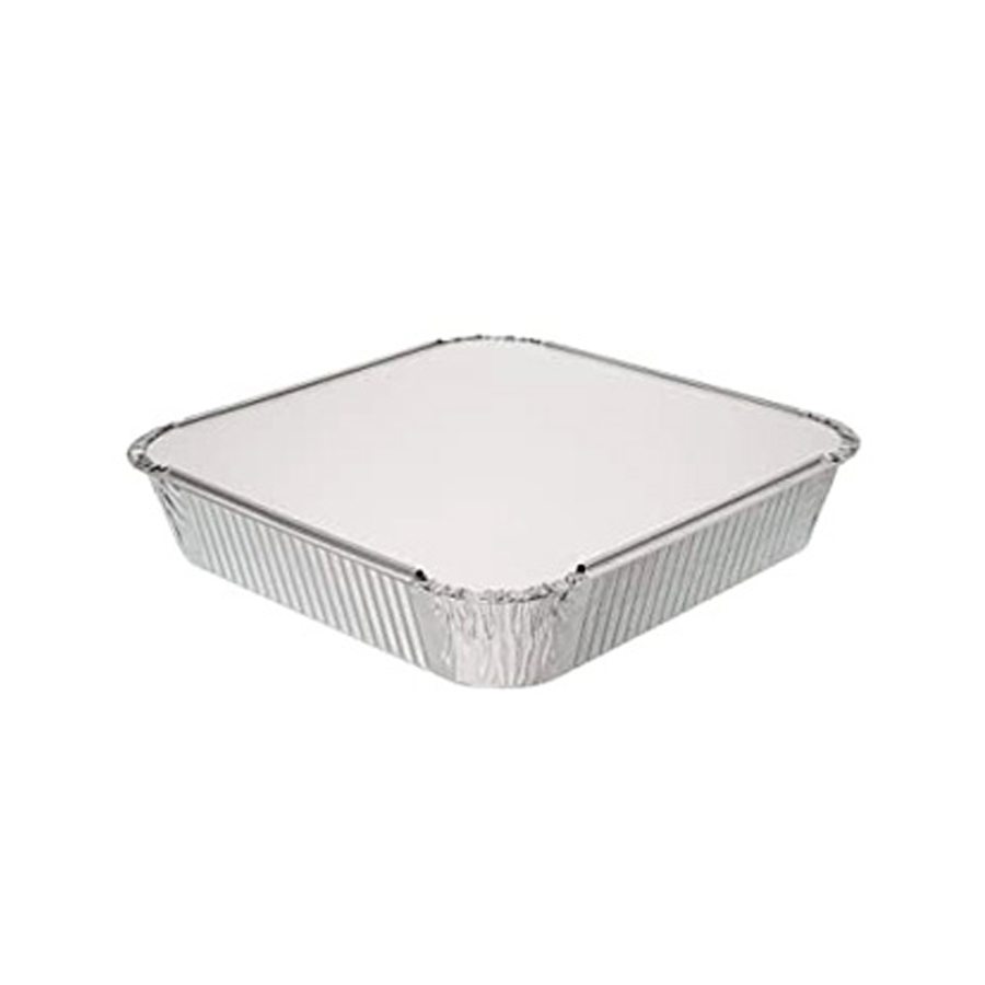 Foil Tray Square Deep 9 x 9 x 2" D50mm 2100cc (200)