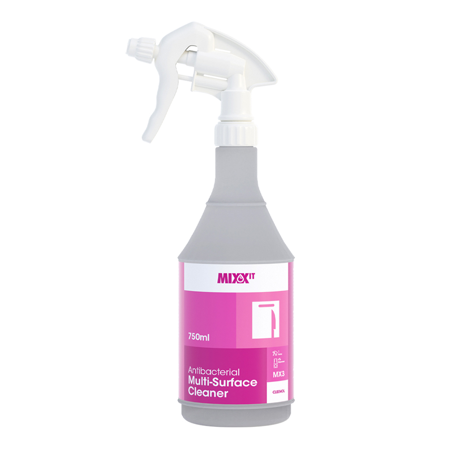 MIXXIT Antibacterial Multisurface Cleaner & Sanitiser Trigger Spray 750ml (1)