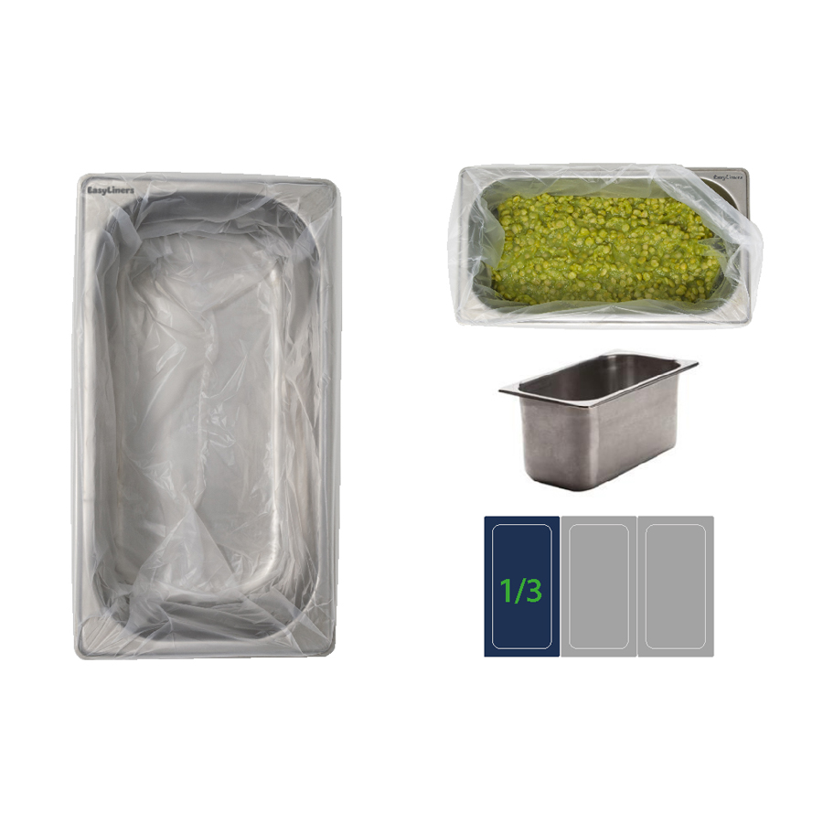 Liners Bain Marie Rectangle Size 2 1/3 Gastro 176 x 325mm (100)