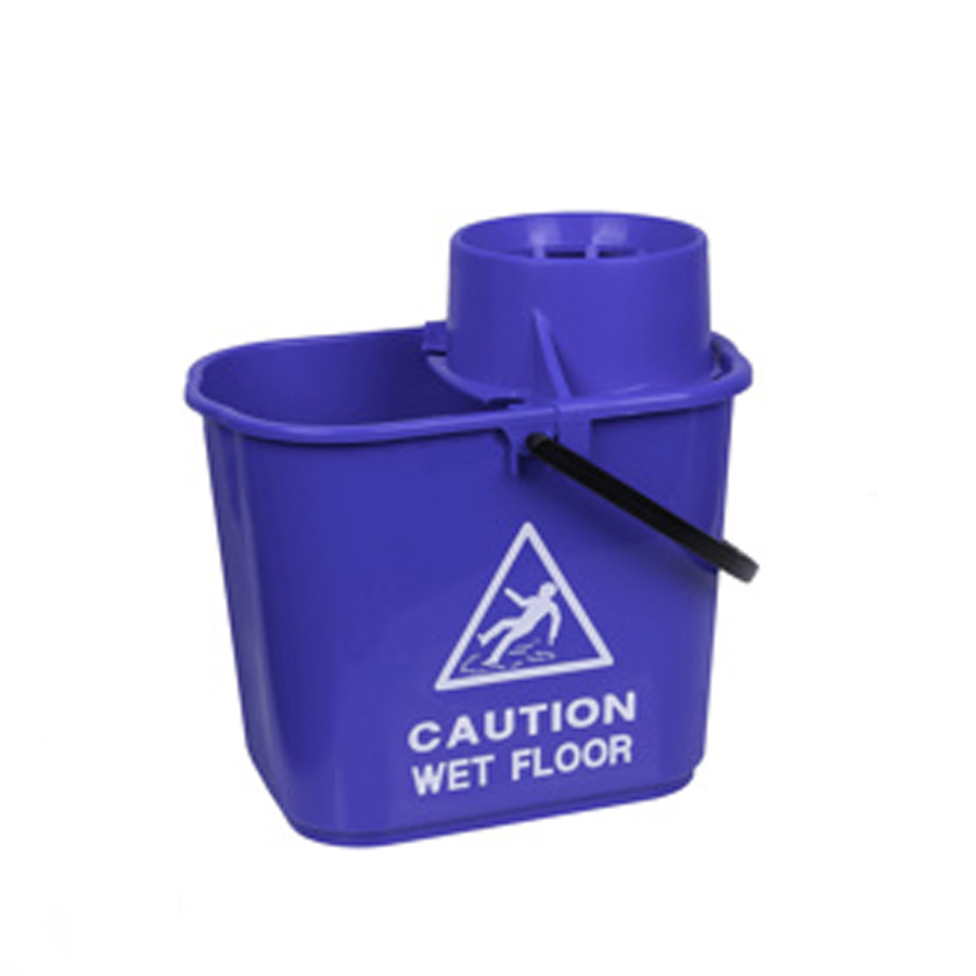 Mop Bucket + Wringer Eco Blue 15ltr (1)