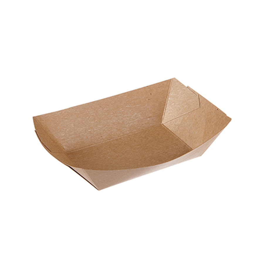 Compostable Tray Kraft 2lb 167 x 123 x 41mm (1000)