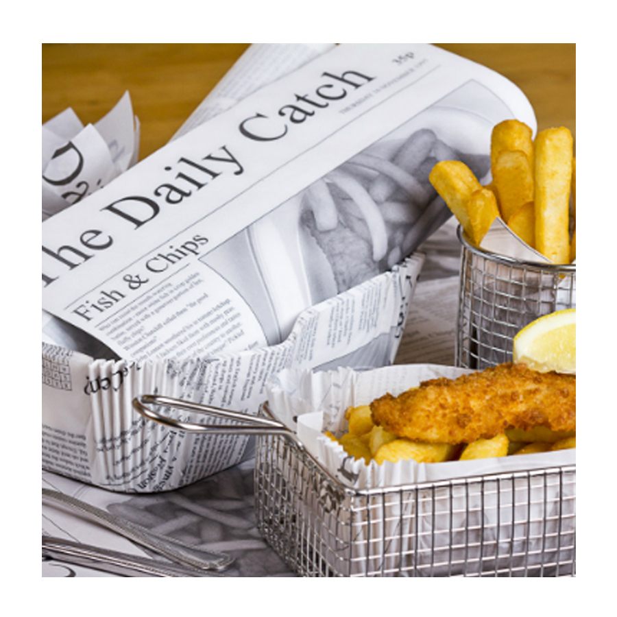 Printed "Catch Of The Day" Greaseproof Paper Sheets (500)