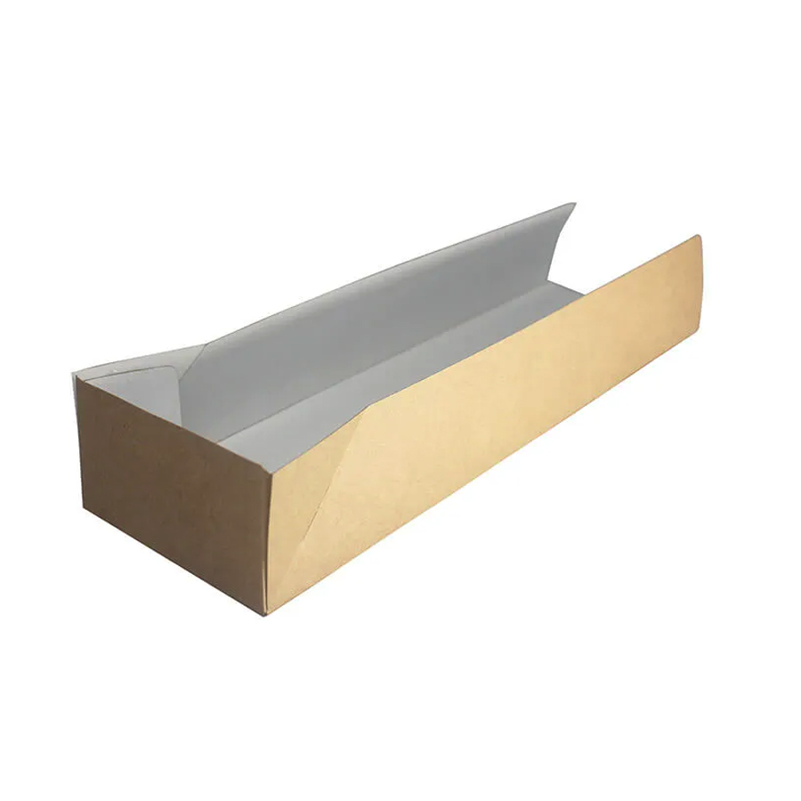 Hot Dog Tray Kraft 10" 240 x 70 x 40mm (500)