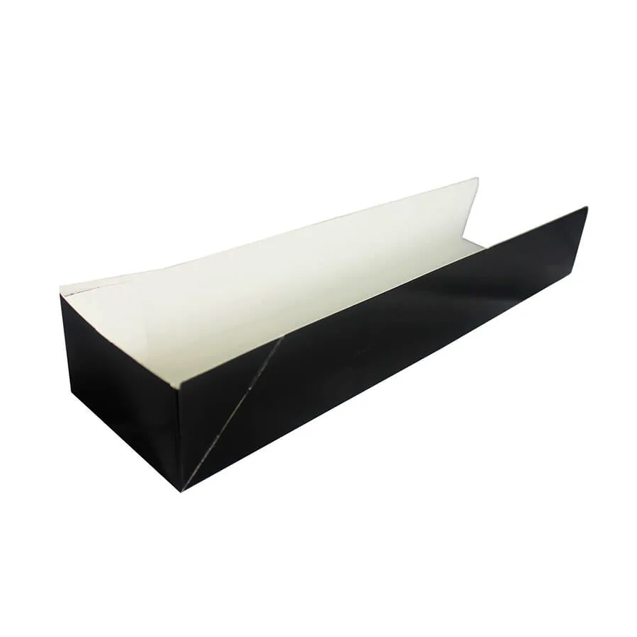 Hot Dog Tray Black 10" 240 x 70 x 40mm (500)