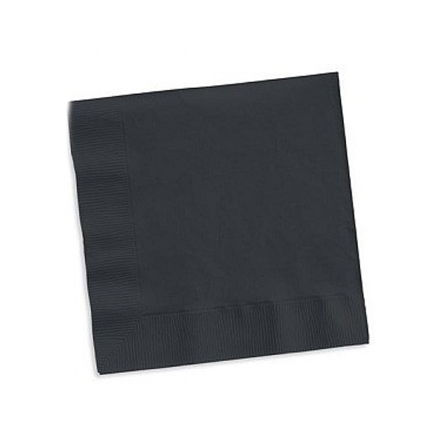 Napkins Cocktail Black 2ply 24 x 24cm (4000)