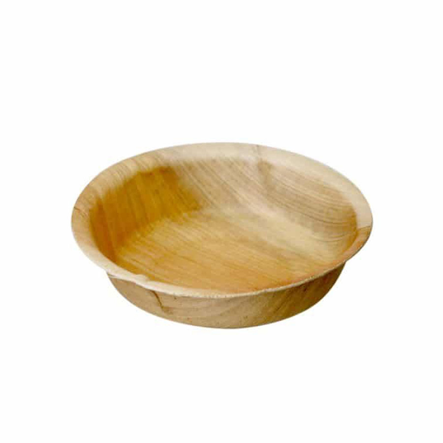 Palm Leaf Bowl Round Dip 12cm 5" (200)