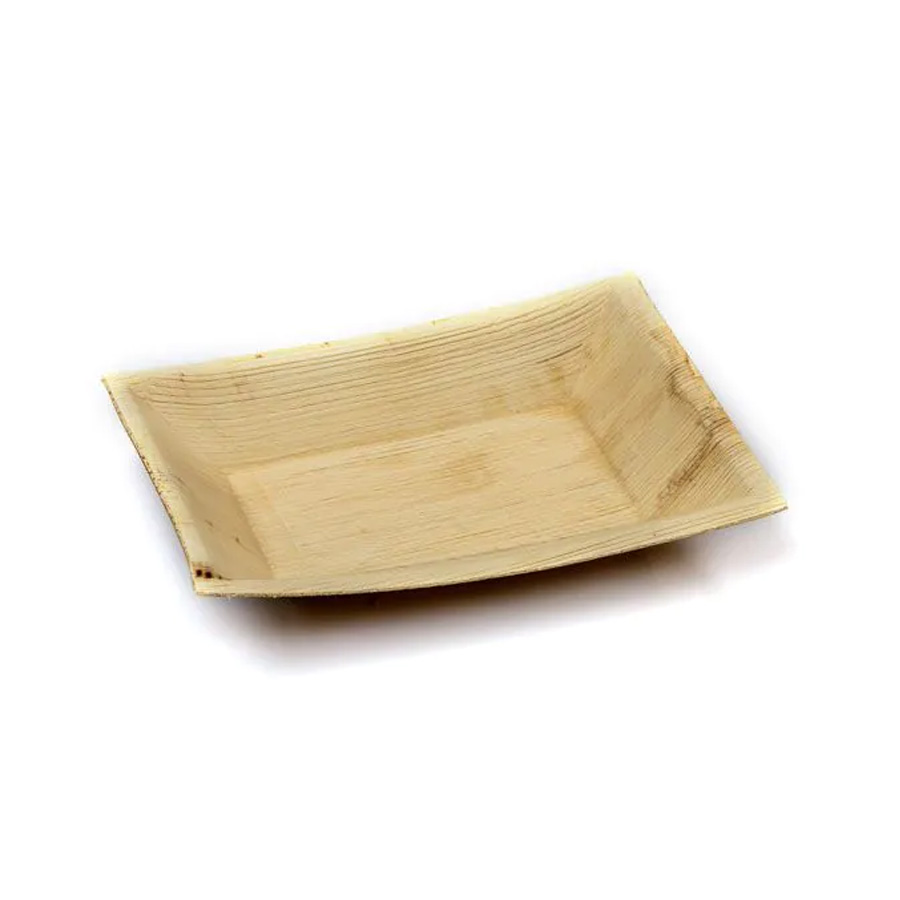 Palm Leaf Plate Rectangle Cuadra Design 16cm x 25cm 7 x 10" (100)