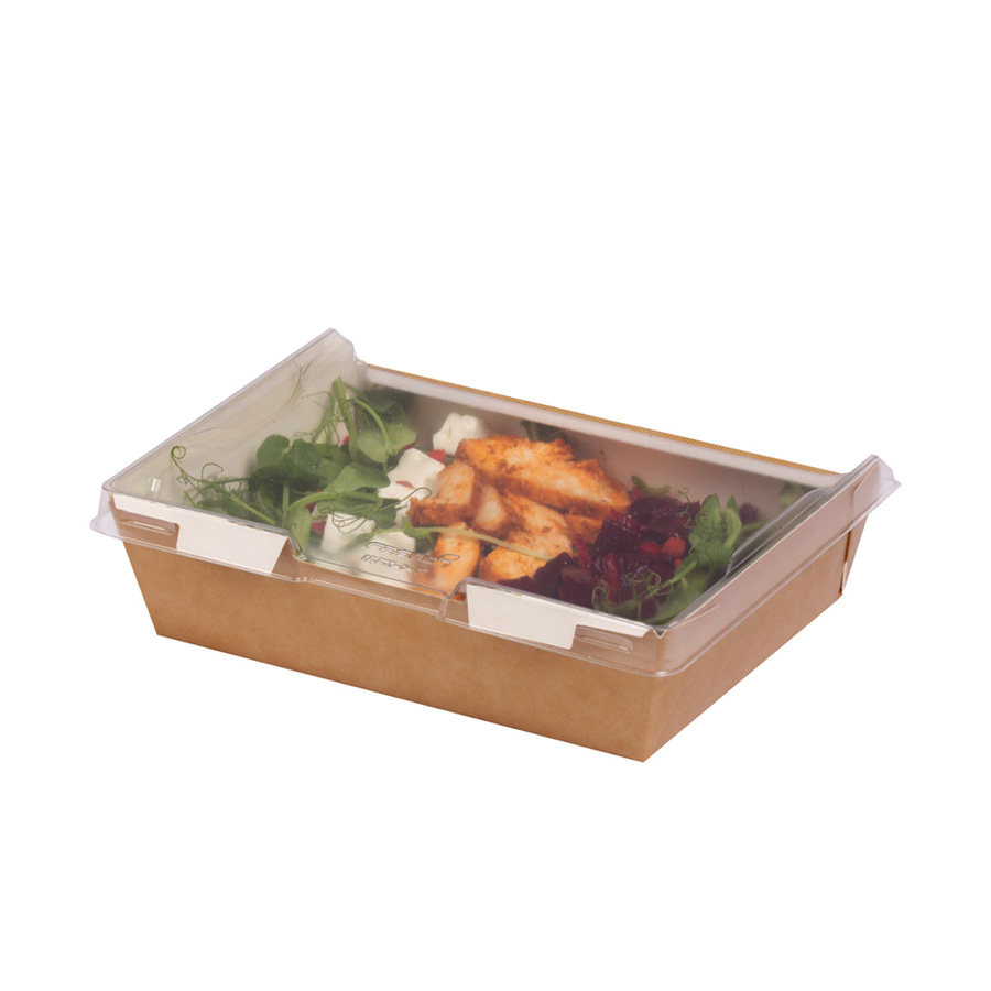 Salad Box Kraft Combione Large 1280ml  190 x 147 x 52mm (200)