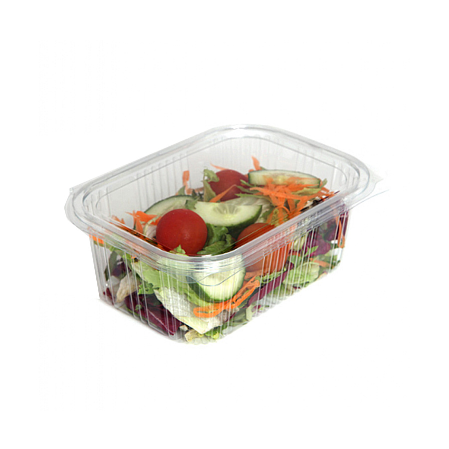 Clear Hinged Food Container RPET 750cc (500)