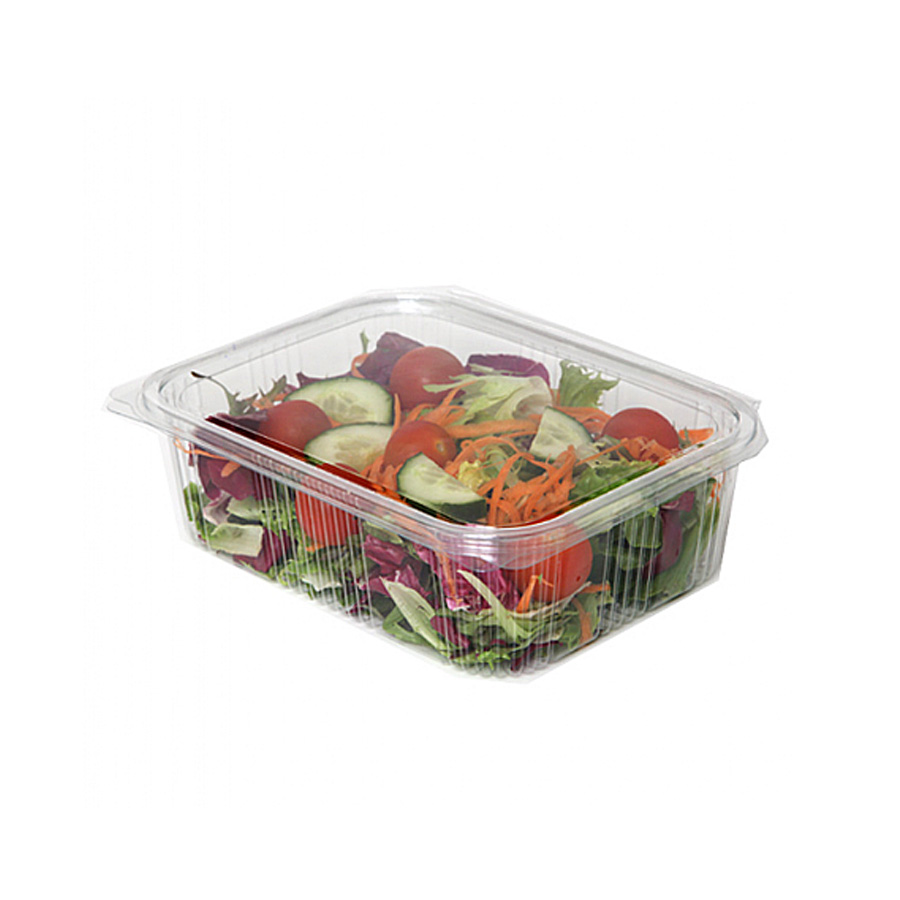 Clear Hinged Food Container RPET 1000cc (500)