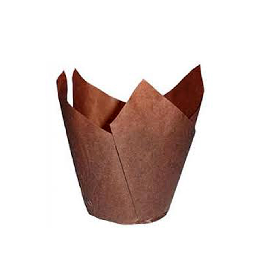 Tulip Muffin Case Brown 160 x 160 65gsm (2000)