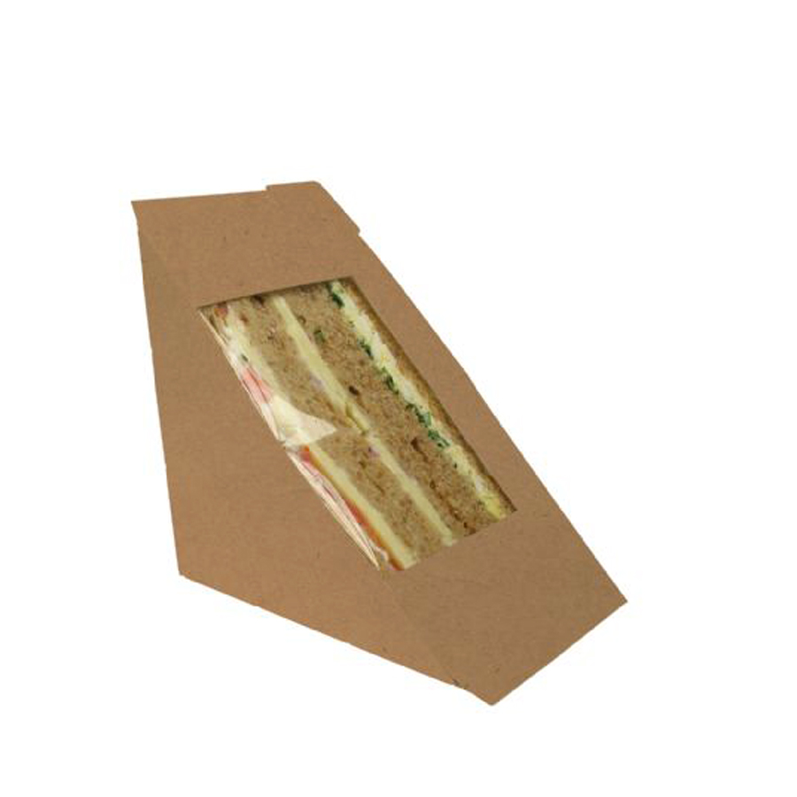 Sandwich Wedge Short Life Kraft Paper 72mm (500)